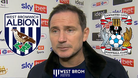 Frank Lampard made a West Brom admission on Sky Sports (Credit: Sky Sports Football on X)