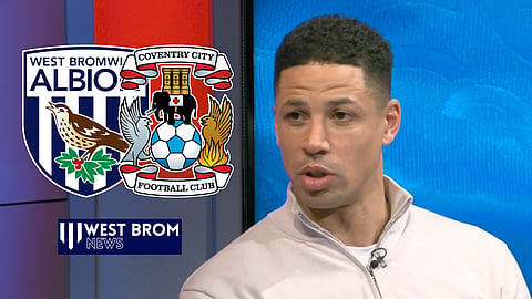 Curtis Davies reacts to West Brom v Coventry City. (Credit: Sky Sports)