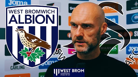 Swansea manager Luke Williams is linked with West Brom. (Credit: Swansea City YouTube)