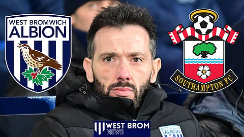 West Brom manager Carlos Corberan is liked by Southampton [Credit: Imago]