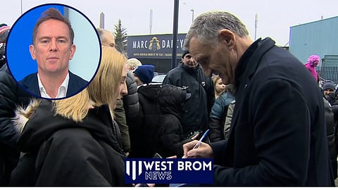 Simon Thomas reacts to Tony Mowbray arriving at West Brom [Credit: Sky Sports News]