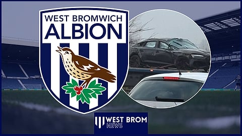A former West Brom player has been involved in a car crash [credit: Football Away Days on X]