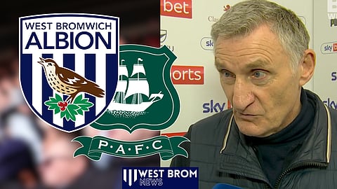 Tony Mowbray was fuming after West Brom v Plymouth. (Credit: Sky Sports Football on X)