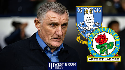 West Brom and Tony Mowbray are preparing to face Sheffield Wednesday and Blackburn Rovers (credit: Imago)