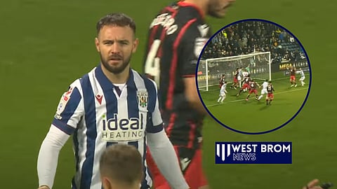 Adam Armstrong was involved in controversy for West Brom (Credit: Sky Sports+)