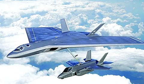 Lockheed's secretive Skunk Works released a rendering of a possible stealth tanker of the future.