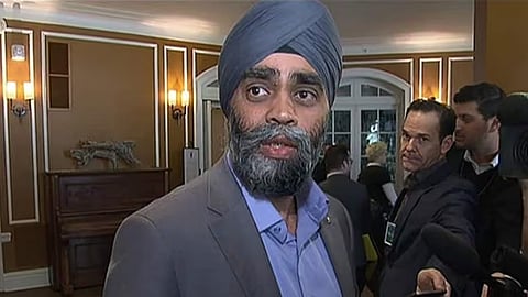 Former defence minister Harjit Sajjan