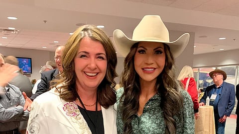 Danielle Smith and Kristi Noem