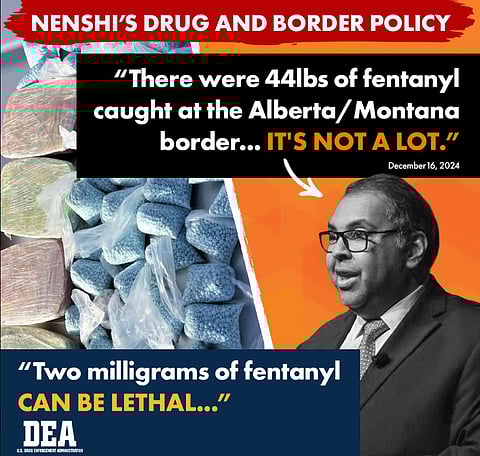 UCP criticizes Nenshi over border security and drug crisis comments