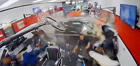 WATCH: Out of control SUV plows through barber shop wall in Houston