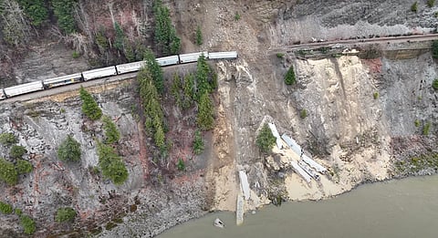 Derailment near Boston Bar.