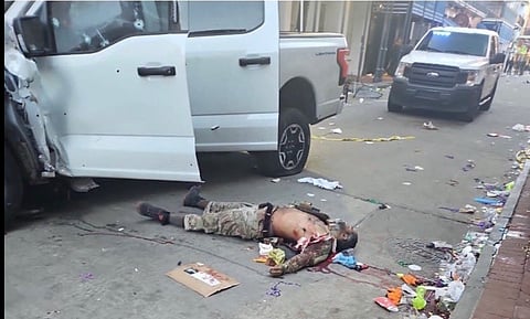 Body of the dead terrorist in New Orleans