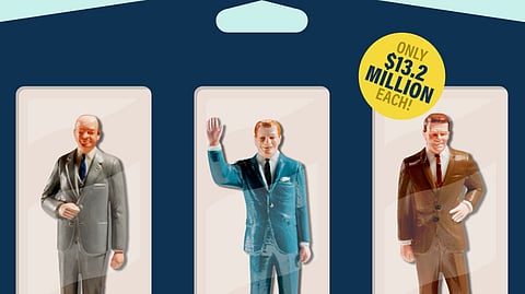 This fake package of CEO collectibles is the cover image for a report by the Canadian Centre for Policy Alternatives