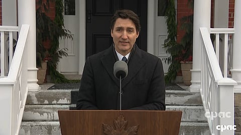 Justin Trudeau resigns