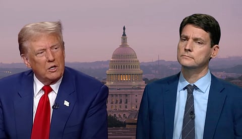 Donald Trump and David Eby