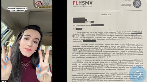 Trans activist James Rose found a loophole to change their Florida license to female, but going public with the change led state authorities to reverse the change 