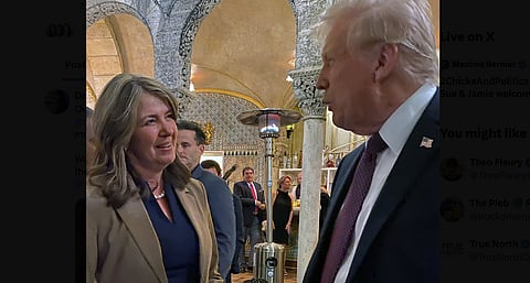 Danielle Smith visits Trump