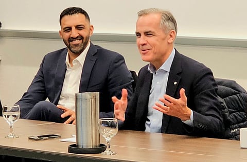 George Chahal and Mark Carney