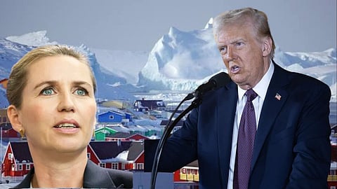 Danish Prime Minister Mette Frederiksen, President Donald Trump