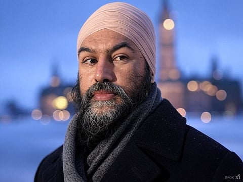 A rendering of federal NDP leader Jagmeet Singh