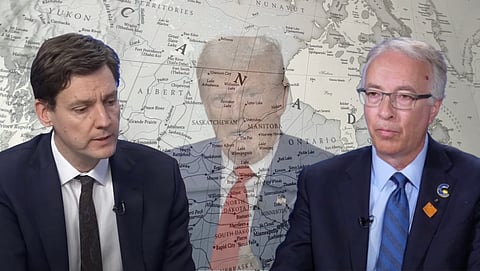 David Eby, Donald Trump, and John Rustad