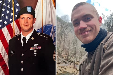 Chief Warrant Officer 2 Andrew Loyd Eaves, 39, of Great Mills, Maryland, pictured left, and Staff Sergeant Ryan Austin O'Hara, 28, of Lilburn, Georgia, pictured right.