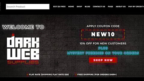 Dark Web Supplies Home Page