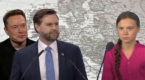 Elon Musk, JD Vance, and Greta Thunberg