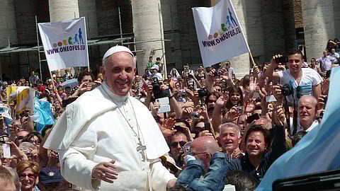 Pope Francis in St Peter’s Square, Rome