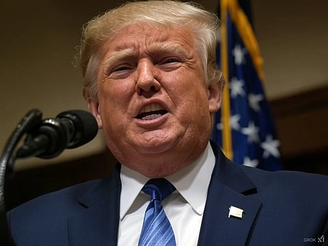 A rendering of U.S. President Donald Trump