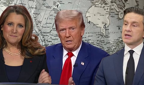 Trump has not only been watching Prime Minister Justin Trudeau and his Liberal cronies, including leadership candidate Chrystia Freeland, but the US president has also been keeping an eye on Conservative leader Pierre Poilievre — and he’s not liking what he’s seeing. 