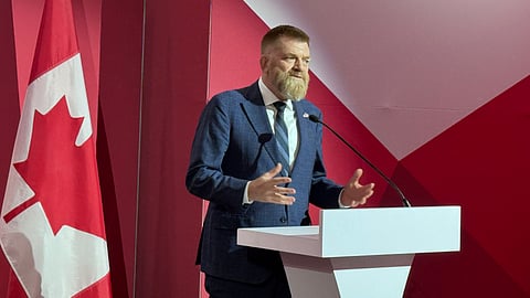 Alberta Energy and Mines Minister Brian Jean opens Canada House at CERAWeek in Houston Monday