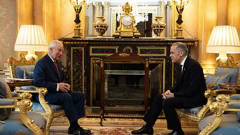 Mark Carney with King Charles