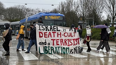 Protestors at UBC