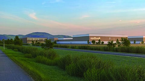 Artist rendition of Northvolt EV battery plant near Montreal that had received nearly $2.9 billion in government handouts.