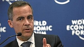 Prime Minister Mark Carney at a World Economic Forum meeting
