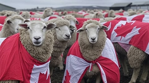 A rendering of sheep