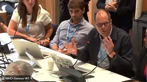 Dr. Chris Walzer, Wildlife Conservation Society’s Executive Director of Health, spoke
on April 7 at an event in Geneva as the WHO negotiates the International Agreement on Pandemic Prevention, Preparedness and Response.