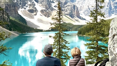 Bryan Cranston and his wife reflect on the beauty of Lake Louise
