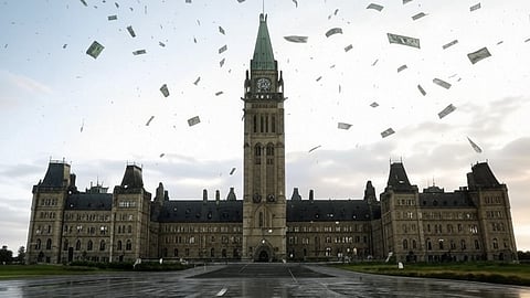 A rendering of Canadian Parliament 