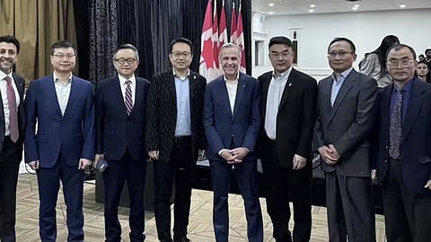 Mark Carney with representatives of the JCCC