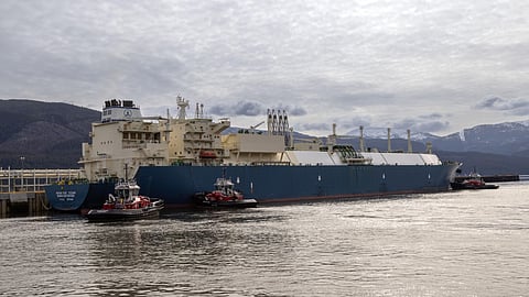 Canada’s first tanker arrived At the LNG Canada terminal near Kitimat last week.