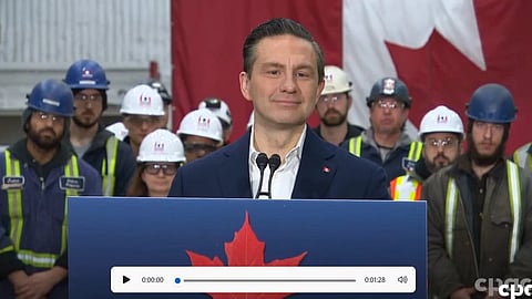 Conservative leader Pierre Poilievre 