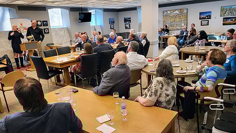 Brook and Vanessa Andres spoke at the Sask MLA Full Gospel Banquet