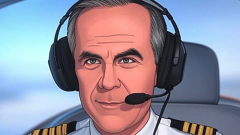 A rendering of Liberal leader Mark Carney 