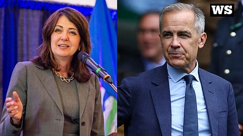 Alberta Premier Danielle Smith and Prime Minister Mark Carney