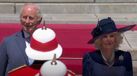 King Charles, Queen Camilla at the National War Memorial on May 27