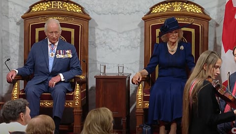 King Charles, Queen Camilla in the Canadian Senate