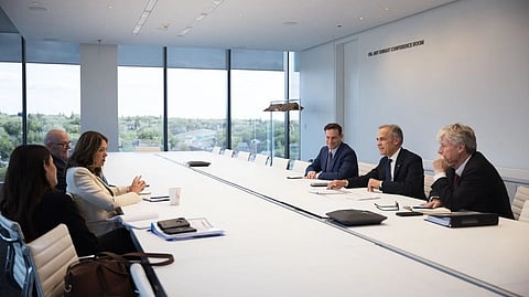 Mark Carney and Danielle Smith