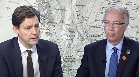 David Eby and John Rustad